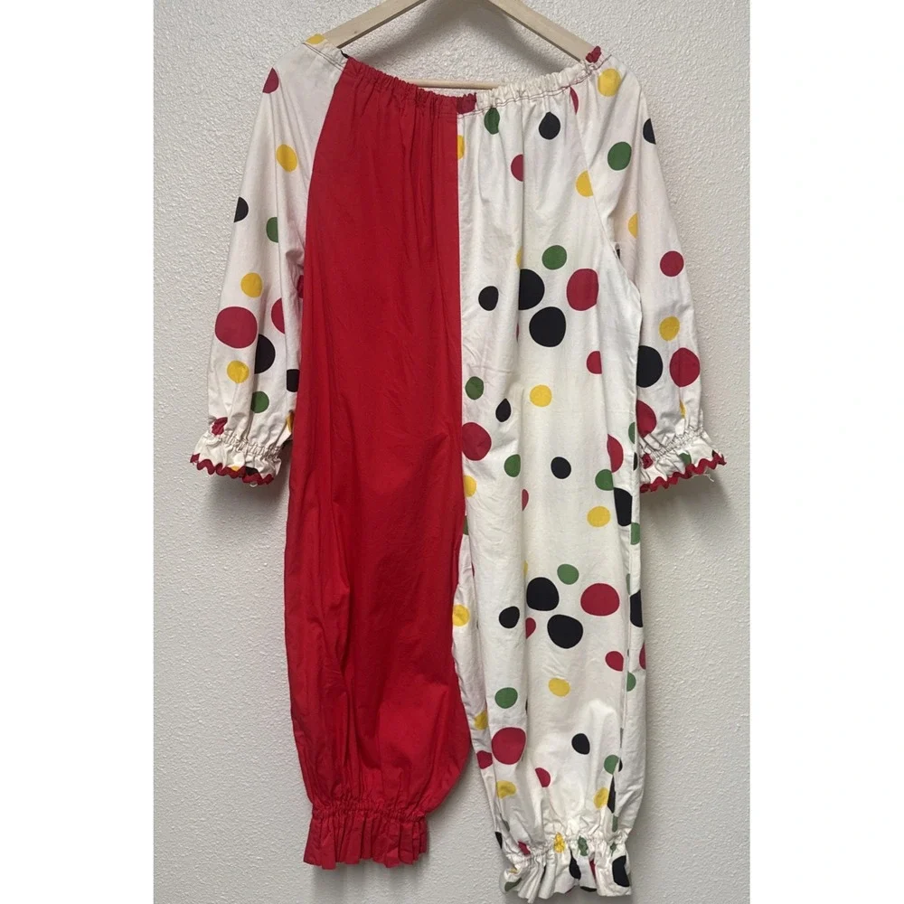 Vtg Child's Clown Costume Handmade Romper Circus Party 44